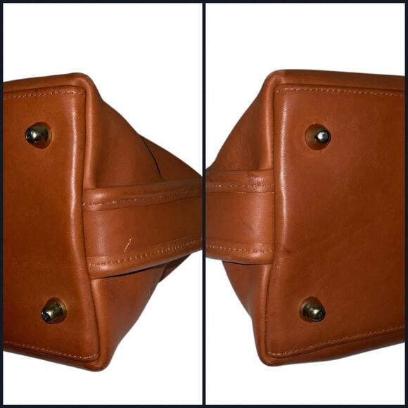 Vintage Coach Baxter bag No. 9903 in British tan. Made in USA - Picture 10 of 13